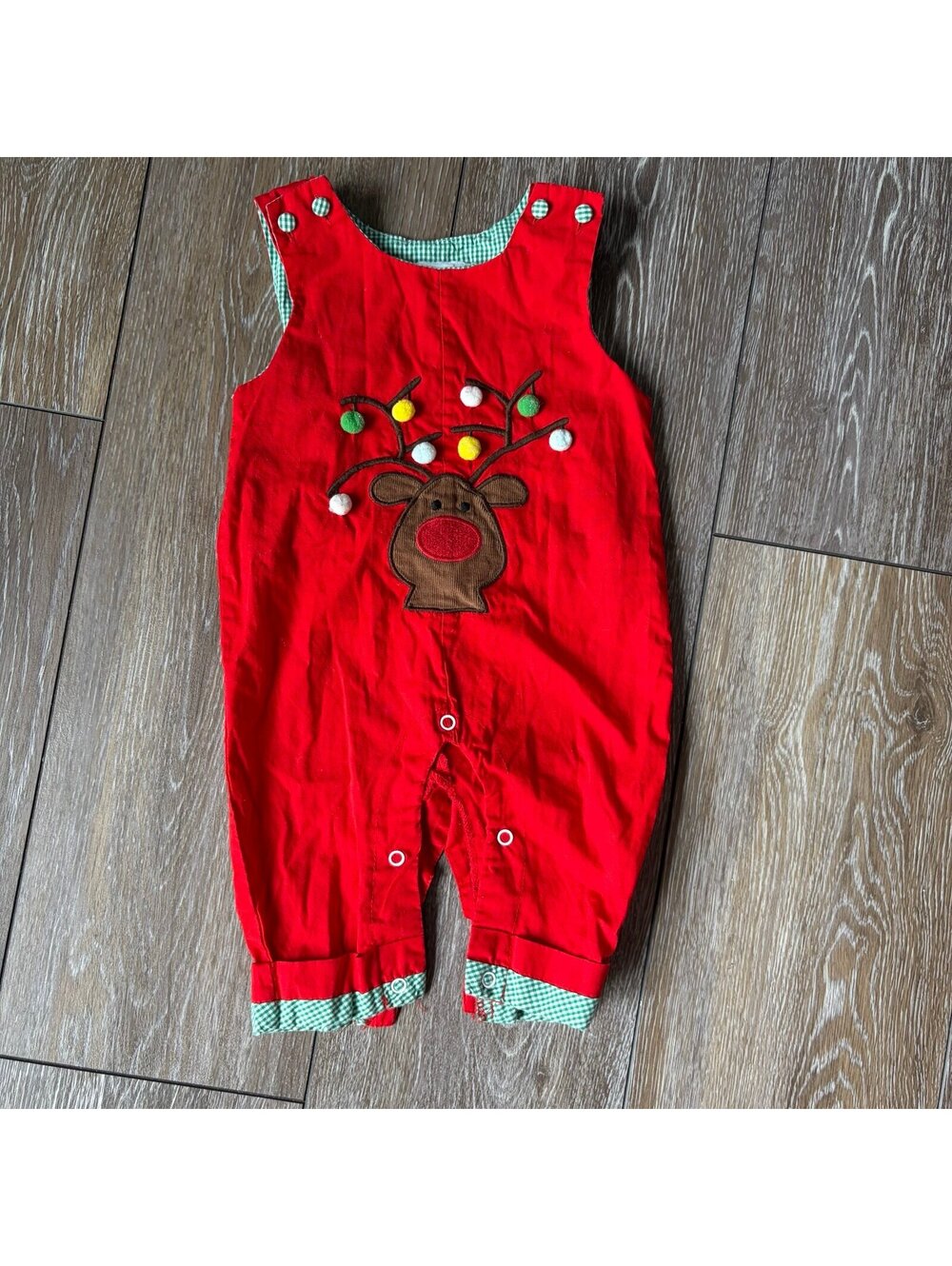 Lil Cactus Velvet Reindeer Romper